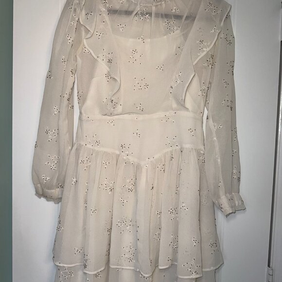 AllSaints white eyelet mini dress - Picture 3 of 5